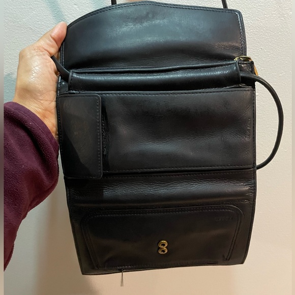 Fossil leather wallet shoulder bag - Picture 3 of 4